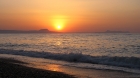 Wenn die Sonne im griechischen Meer versinkt