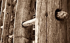 alte Holzleitern im Wallis